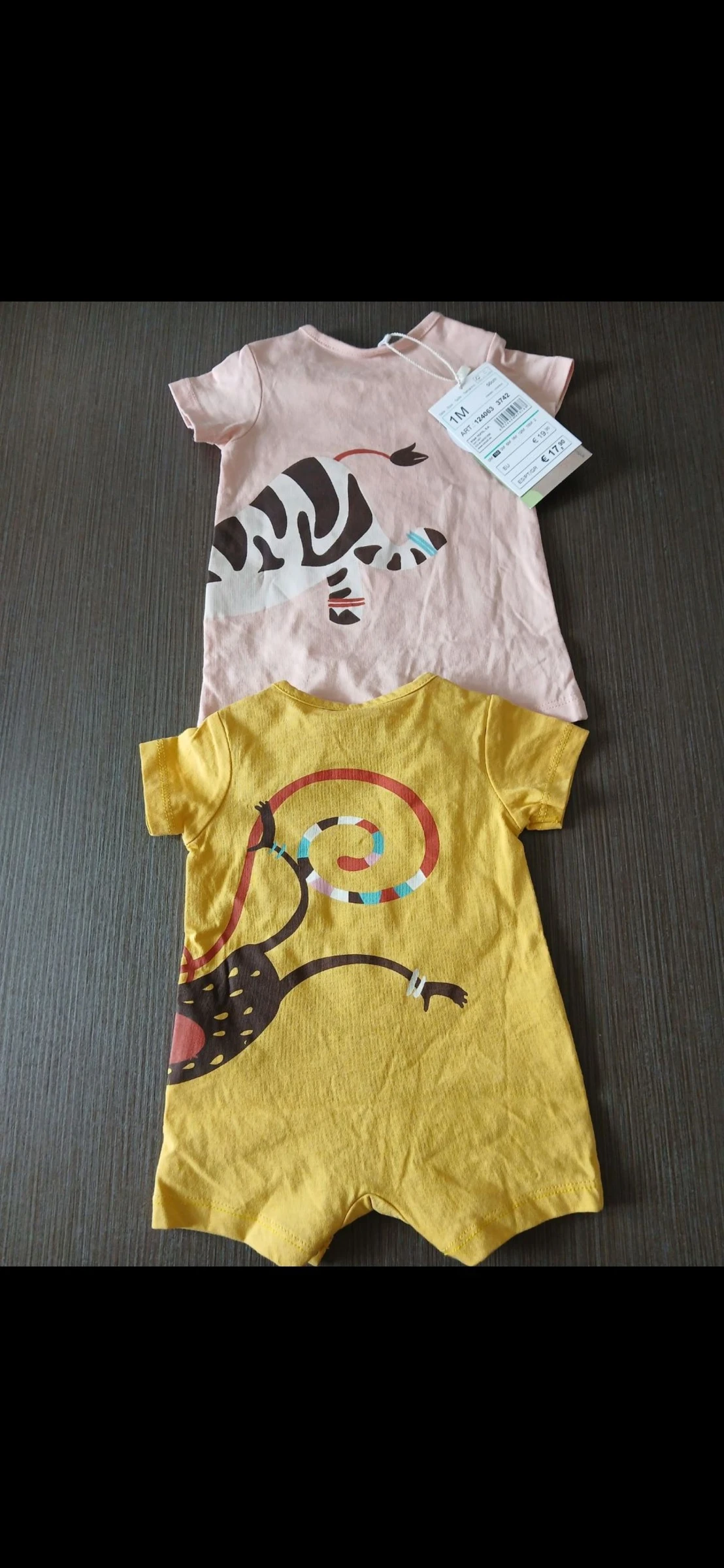Lote de 2 bodies combishort para niño Boboli 56 cm 1 mes – photo 2